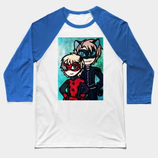 Hetalia USUK - Superheroes Baseball T-Shirt